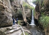 Paisaje. Uno de los recursos naturales que posee esta zona de Latacunga es su cascada, que atrae tanto moradores como personas de otras ciudades del país.