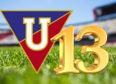 Liga de Quito y sus 13 campeonatos nacionales.