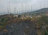 Una foto panorámica de Cerro Azul, en la que se puede apreciar parte de las 82 hectáreas que resultaron afectadas por incendio forestal.
