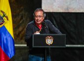El presidente de Colombia, Gustavo Petro, en una de sus recientes apariciones públicas.
