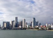 Una vista general de edificios en Miami, Florida (EE.UU.).