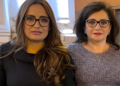 La hija de la sindicalista Rosa Argudo (d) fue destituida del cargo que ocupaba en el Hospital del IESS en Cuenca.