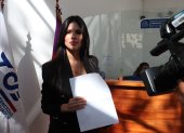 La exasesora presidencial, Diana Jácome, presentó la denuncia ante el TCE.