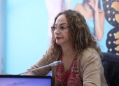 La asambleísta del correísmo, Pierina Correa, preside la mesa de Niñez y Adolescencia.