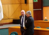Autoridades. El ministro de Defensa, Gian Carlo Loffredo y el comandante del Comando Conjunto de las Fuerzas Armadas Jaime Vela.