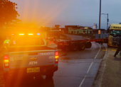 El accidente ocurrió cerca de la terminal de Metrovía, 25 de Julio.