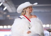 Beyoncé durante su presentación en el Super Bowl.
