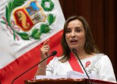 Mandataria. Dina Boluarte, la presidenta de Perú.