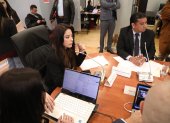 La correísta Pamela Aguirre preside la mesa de Fiscalización.