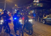 Policías motorizados recorrieron sectores como El Triángulo de San Rafael.