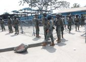Mandato. Los militares ecuatorianos están a cargo de la seguridad de las prisiones desde la declaratoria de la guerra interna.