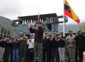 El ministro de Interior y Justicia de Venezuela, Diosdado Cabello, hablando durante un acto con la Fuerza Armada Nacional Bolivariana (FANB)