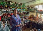 Mírian Jara, belenista muestra su colección de belenes qué son un museo viviente.