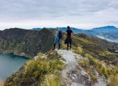 Hasta la laguna del Quilotoa llegan turistas de diferentes partes del país.