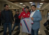 El entrenador Turco Asad empezó a sentir el cariño de los aficionados de El Nacional desde su arribo a la capital.