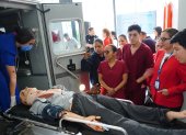 Ambulancia. Los estudiantes practicarán con casos reales.