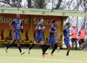 El combinado sub-20 entrena con intensidad en la Casa de la Selección de cara al Sudamericano donde apunta a conseguir la clasificación a la Copa del Mundo.