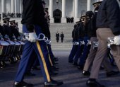 Se realiza un ensayo general en el Capitolio de los Estados Unidos antes de la toma de posesión del presidente electo Donald Trump, en Washington, DC, el 12 de enero de 2025.