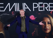 El director francés Jacques Audiard en una rueda de prensa de la película ‘Emilia Pérez’, en Ciudad de México.