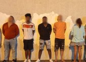 Los extorsionadores fueron capturados por la Policía Nacional.