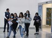 El martes pasado llegó un grupo de migrantes ecuatorianos a Guayaquil.