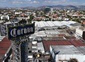 Ciudad de México. Una vista aérea de la fábrica de cerveza del Grupo Modelo, en la capital mexicana.