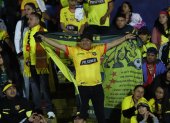 Noche Amarilla en Quito Barcelona presentó su plantilla 2024 que jugará Liga Pro los aficionados llegaron al estadio Olímpico Atahualpa para apoyar al ídolo del Ecuador. Quito 24 de Febrero de 2024 Agencia (ag-extra ag-expreso-ag-quito) Gustavo Guaman