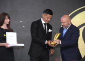 El delantero paraguayo Álex Arce, goleador de Liga de Quito, fue designado como el mejor jugador de la LigaPro de 2024. El Toro recibió un anillo y un trofeo.