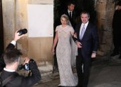 Nicolás de Grecia y Chrysi Vardinogianni luego de la ceremonia.