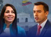 Daniel Noboa y Luisa González lideran el conteo del CNE.