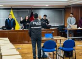 El tribunal conformado por los jueces Daniella Camacho (ponente), Felipe Córdova y el conjuez Marco Aguirre, presidieron la sala en la que estuvieron los 13 implicados.