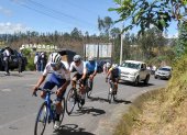 Nixon Rosero (d), con las lecciones aprendidas, tuvo su retorno a las competencias oficiales en el Campeonato Nacional de Ciclismo de Ruta.