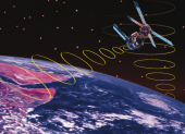 Referencial. Satélite en órbita.