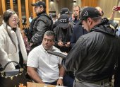 Bogotá. El líder guerrillero disidente de las FARC, Andrés Rojas, en momentos en el que era detenido.