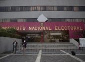 Ciudad de México. El frontispicio del edificio sede del Instituto Nacional Electoral (INE) de México, en la capital.