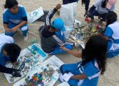 ONG. Amiguitos del océano busca crear una economía azul que ayude a reducir la contaminación en las playas.