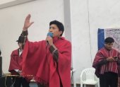 Fernando Guamán, presidente del Movimiento Indígena de Chimborazo, dijo que su organización no apoyará a la candidata del correísmo, Luisa González.