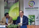 Comercio. Santiago Pinto, exportador, y Jorge Altuna, productor de aguacate, que vendieron a Argentina.