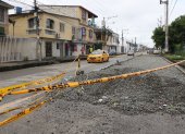 Arreglos. En esta zona del sur de Guayaquil se iniciaron trabajos municipales, pero no han sido terminadas.