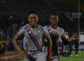 El festejo de los jugadores de El Nacional tras clasificar a la siguiente fase. de la Copa Libertadores.