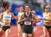 Nikki Hiltz, atleta no binaria y paradójicamente de Estados Unidos, corrió los 1500 m en los Juegos Olímpicos de París