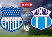 Emelec vs Macará en el Capwell.