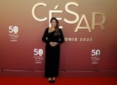 Karla Sofia Gascon a su llegada en los ceremonia 50th de los Premios César.