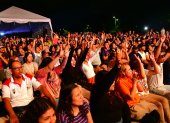 Concierto. Varios artistas se presentaron el pasado sábado en el parque Samames.
