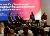 Foro. Uno de los conversatorios de los empresarios sobre la IA.