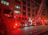 Personal bomberil atendió la emergencia, la noche de este miércoles 5 de marzo.