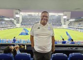 Jorge Guzmán estuvo presente en el estadio George Capwell en el empate 0-0 ante Macará