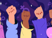 Imagen simbólica sobre lucha de las mujeres.