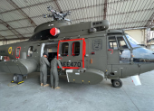 Helicóptero H225 de las Fuerzas Armadas.