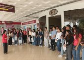 La Decana de la Facultad de Arte y Humanidad, Alemania González dio la bienvenida a los nuevos aspirantes.